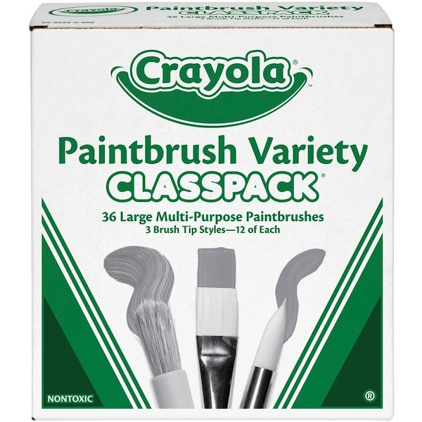 Large Paint Brush Variety Classpack, 36/BX,